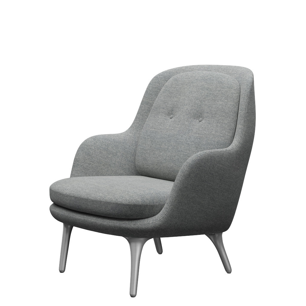 Fri Sessel fra Fritz Hansen - Hallingdal - 116 Weißgrau - Jacobsen Plus