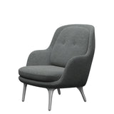 Fri Sessel fra Fritz Hansen - Hallingdal - 126 Weiß/Braun - Jacobsen Plus