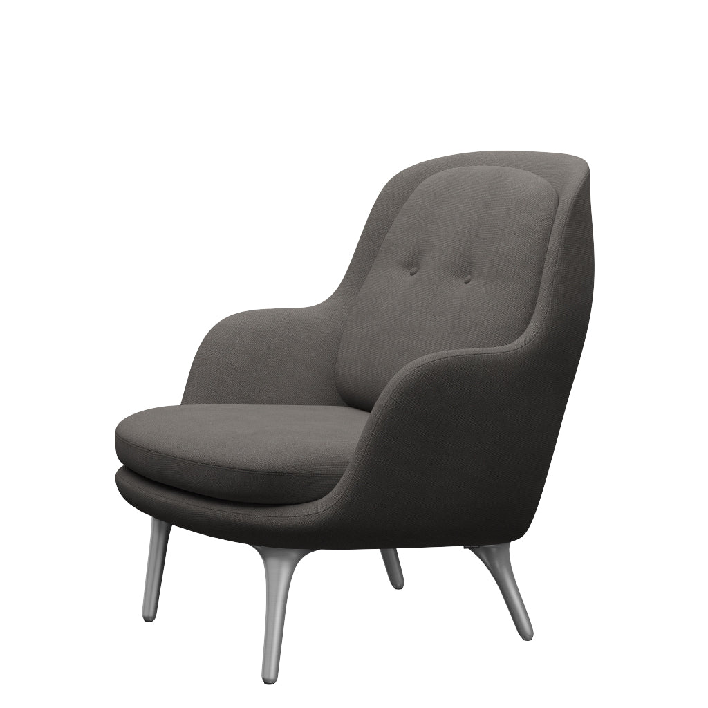 Fri Sessel fra Fritz Hansen - Hallingdal - 143 Grau/Dunkel - Jacobsen Plus