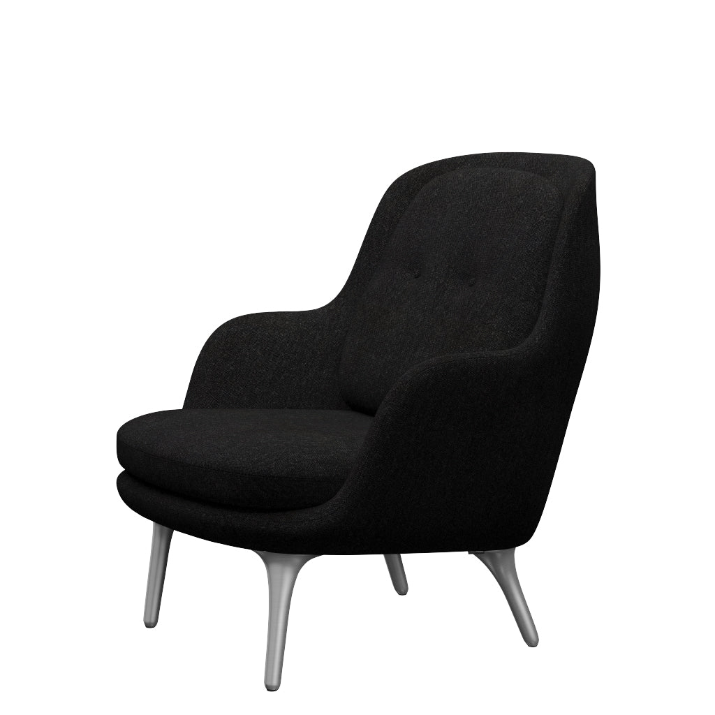 Fri Sessel fra Fritz Hansen - Hallingdal - 180 Anthrazitgrau - Jacobsen Plus
