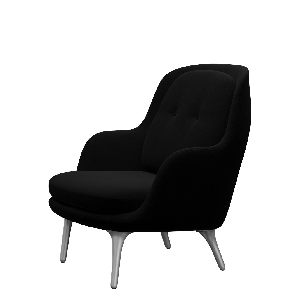 Fri Sessel fra Fritz Hansen - Hallingdal - 190 Schwarz - Jacobsen Plus