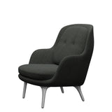 Fri Sessel fra Fritz Hansen - Hallingdal - 368 Schwarz/Grau - Jacobsen Plus