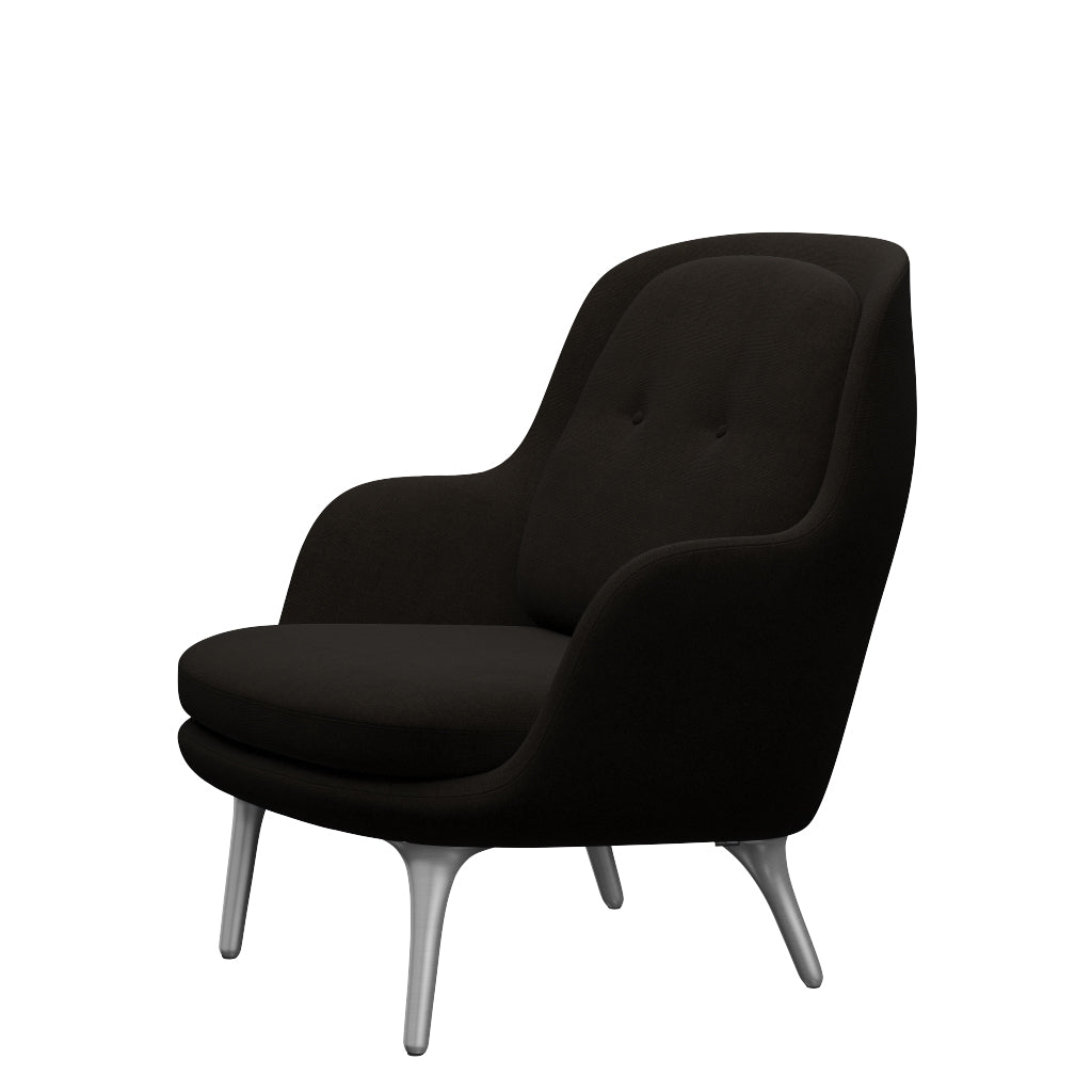Fri Sessel fra Fritz Hansen - Hallingdal - 390 Dunkelbraun - Jacobsen Plus