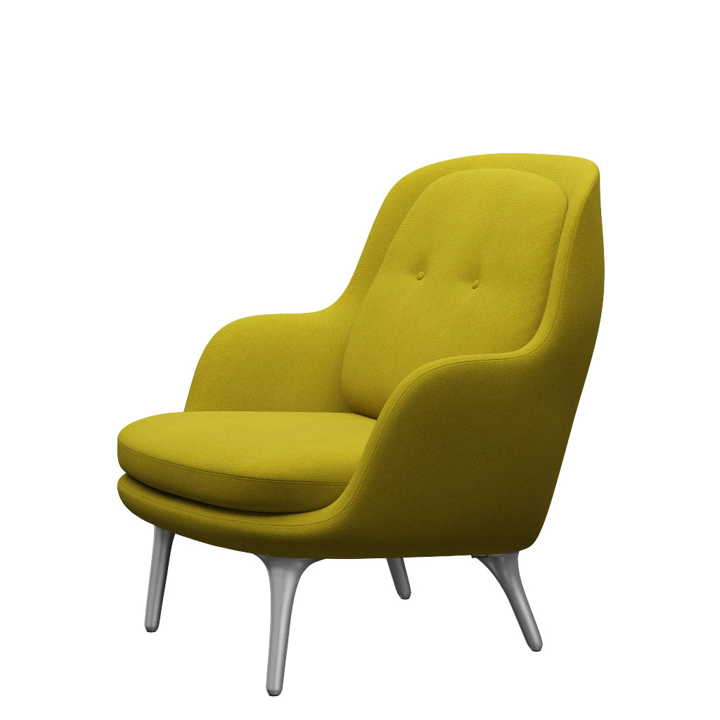 Fri Sessel fra Fritz Hansen - Hallingdal - 420 Gelb/Grün - Jacobsen Plus