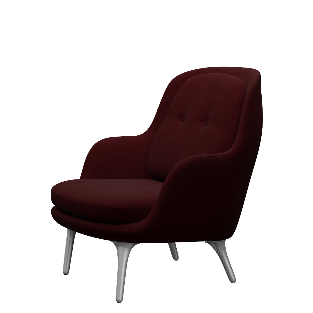Fri Sessel fra Fritz Hansen - Hallingdal - 694 Weinrot - Jacobsen Plus