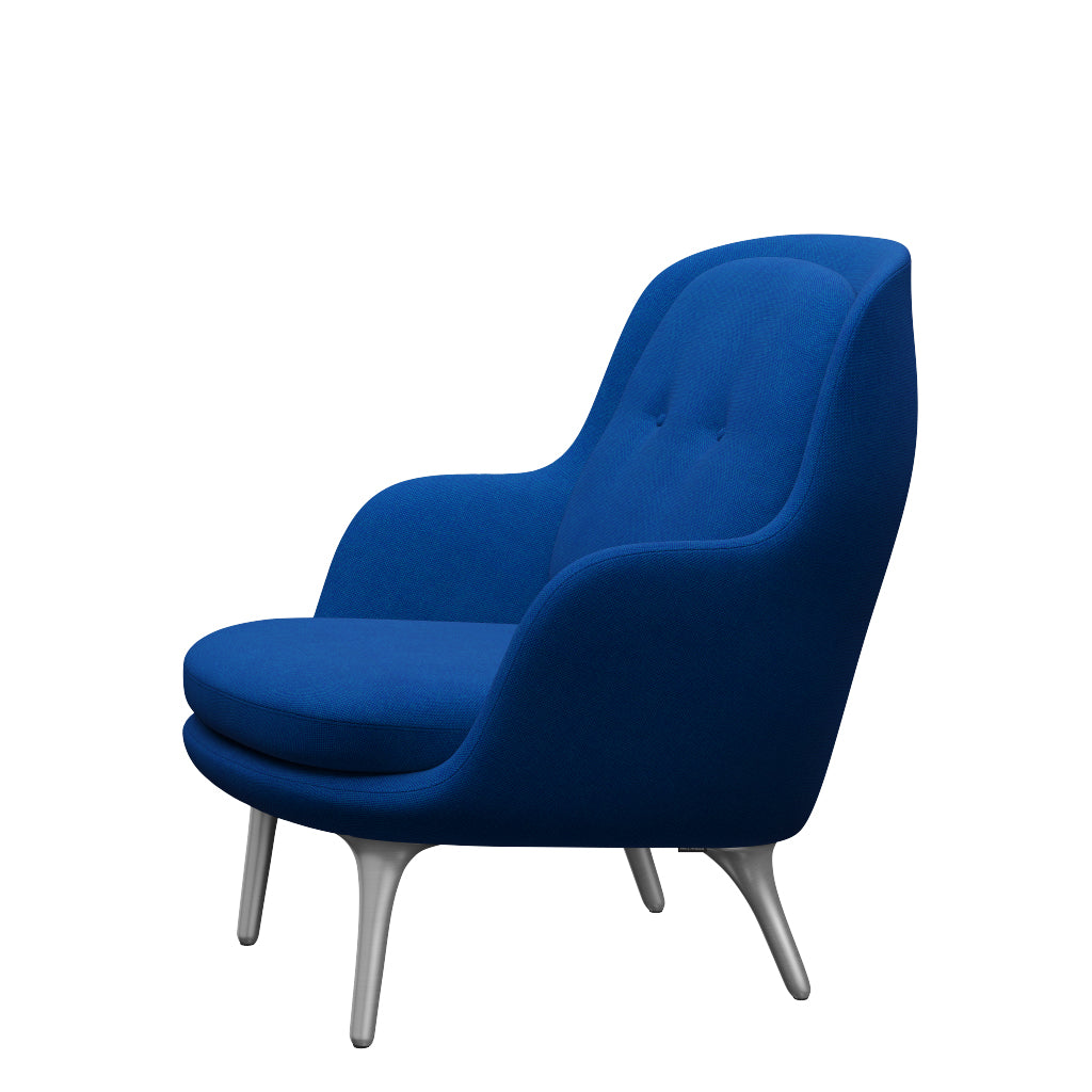 Fri Sessel fra Fritz Hansen - Hallingdal - 810 Blau/Hell-Türkis - Jacobsen Plus