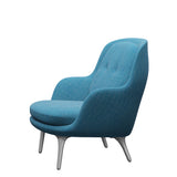 Fri Sessel fra Fritz Hansen - Hallingdal - 840 Weiß/Türkis - Jacobsen Plus