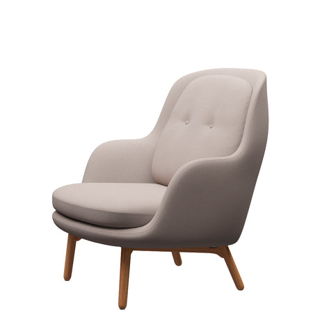 Fri Sessel m. Gestell in Eiche von Fritz Hansen - Christianshavn - 1110 Gelb - Jacobsen Plus