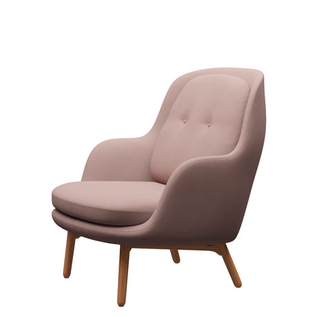 Fri Sessel m. Gestell in Eiche von Fritz Hansen - Christianshavn - 1110 Gelb - Jacobsen Plus