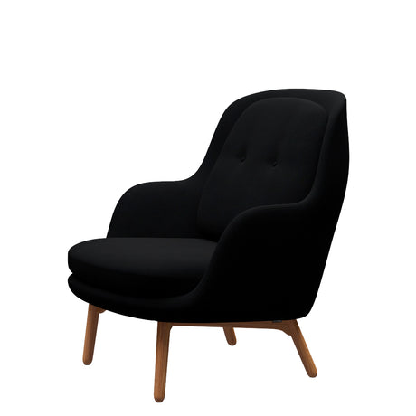 Fri Sessel m. Gestell in Eiche von Fritz Hansen - Christianshavn - 1110 Gelb - Jacobsen Plus
