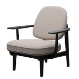 Fred Sessel, schwarzfarbene Esche von Fritz Hansen - BEIGE (1121) - Jacobsen Plus