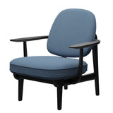 Fred Sessel, schwarzfarbene Esche von Fritz Hansen - LIGHT BLUE (1152) - Jacobsen Plus