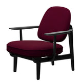 Fred Sessel, schwarzfarbene Esche von Fritz Hansen - Hallingdal - 563 Dunkle Rose - Jacobsen Plus