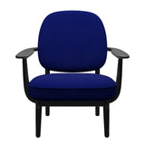 Fred Sessel, schwarzfarbene Esche von Fritz Hansen - Hallingdal - 753 Ultra Marine - Jacobsen Plus