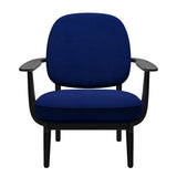 Fred Sessel, schwarzfarbene Esche von Fritz Hansen - Hallingdal - 754 See-Blau - Jacobsen Plus
