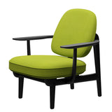 Fred Sessel, schwarzfarbene Esche von Fritz Hansen - Hallingdal - 907 Limette - Jacobsen Plus