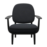 Fred Sessel, schwarzfarbene Esche von Fritz Hansen - Hallingdal - 968 Lila/Grün - Jacobsen Plus