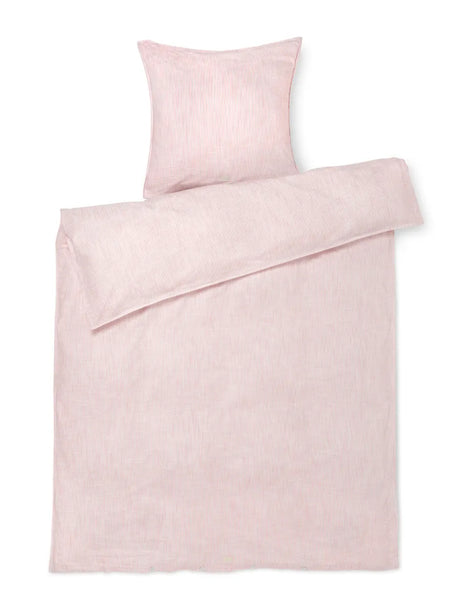 Monochrome Lines Bettwäsche, rosa/weiß von Juna - 1 - Jacobsen Plus