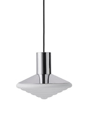 Whipped Pendant Lamp, all chrome von LEO Objects