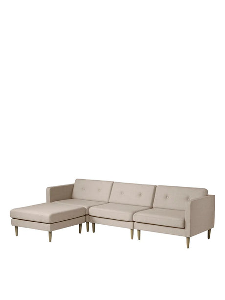 L42 Firhøj Sofa 3-Personers m. Chaiselong, Beige von FDB Møbler - 4 - Jacobsen Plus
