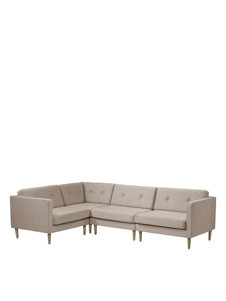L42 Firhøj Ecksofa 4-Personen, Beige von FDB Møbler - 4 - Jacobsen Plus