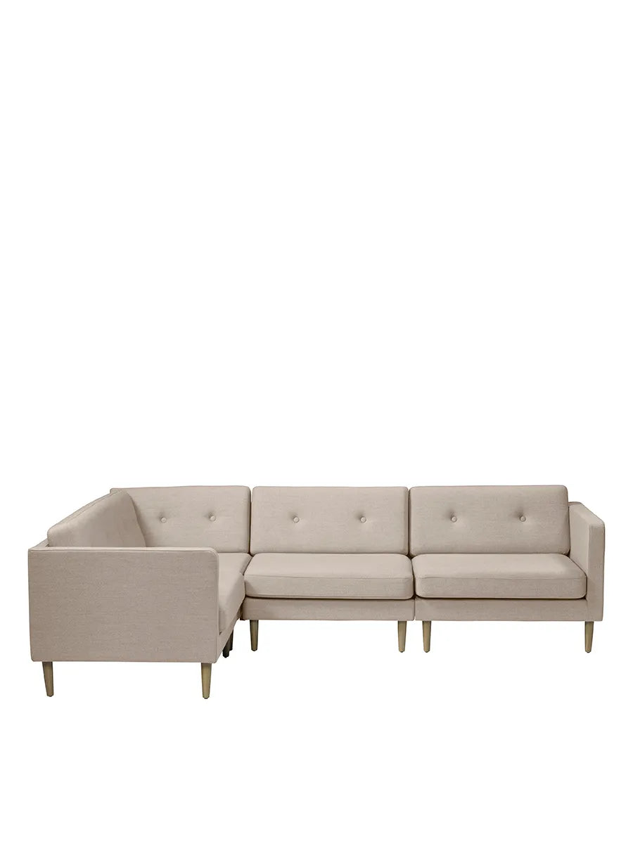 L42 Firhøj Ecksofa 4-Personen, Beige von FDB Møbler - 1 - Jacobsen Plus