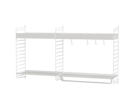 Køkkenreol, bundle A fra String Furniture - Hvid - hvid - Jacobsen Plus