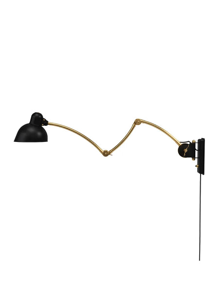 Kaiser Idell 6559-W Wandleuchte von Fritz Hansen - Mattschwarz-Messing - Jacobsen Plus