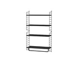Køkkenreol, bundle D fra String Furniture - Sort - sort - Jacobsen Plus