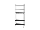 Küchenregal, Bundle G von String Furniture - Schwarz - Schwarz - Jacobsen Plus