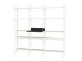 Køkkenreol, bundle L fra String Furniture - Hvid - beige - Jacobsen Plus