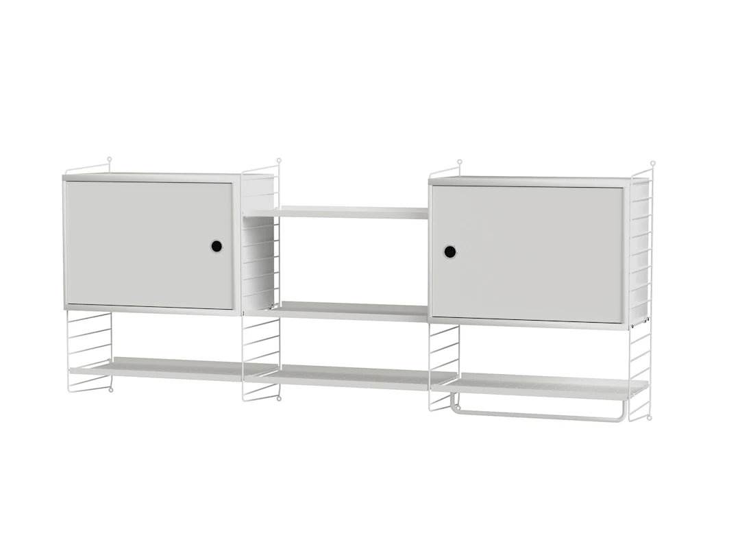 Køkkenreol, bundle M fra String Furniture - Hvid - hvid - Jacobsen Plus