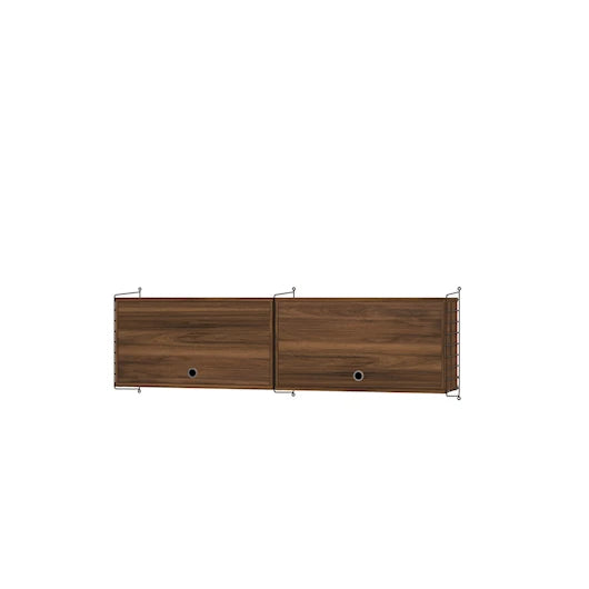 Køkkenreol, bundle N fra String Furniture - Brun - valnød - Jacobsen Plus