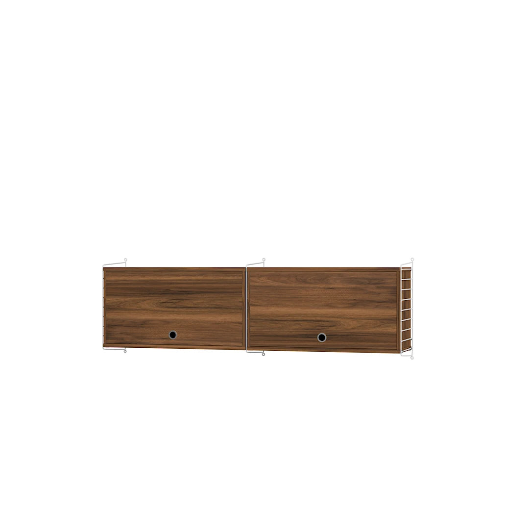 Køkkenreol, bundle N fra String Furniture - Hvid - valnød - Jacobsen Plus
