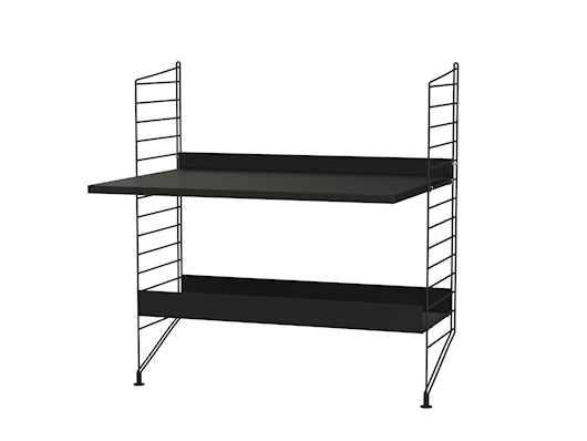 Børneværelse, bundle A fra String Furniture - Sort - sort ask - Jacobsen Plus