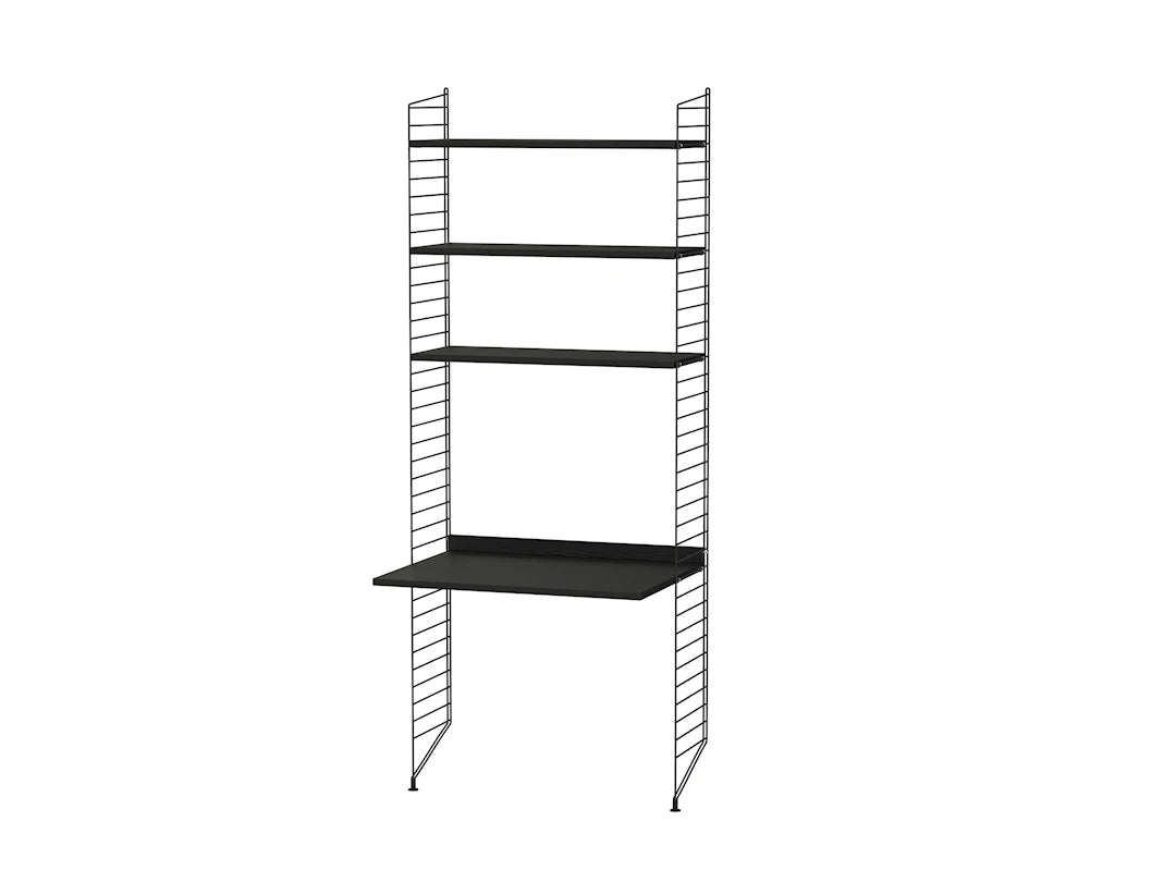 Børneværelse, bundle C fra String Furniture - Sort - sort ask - Jacobsen Plus