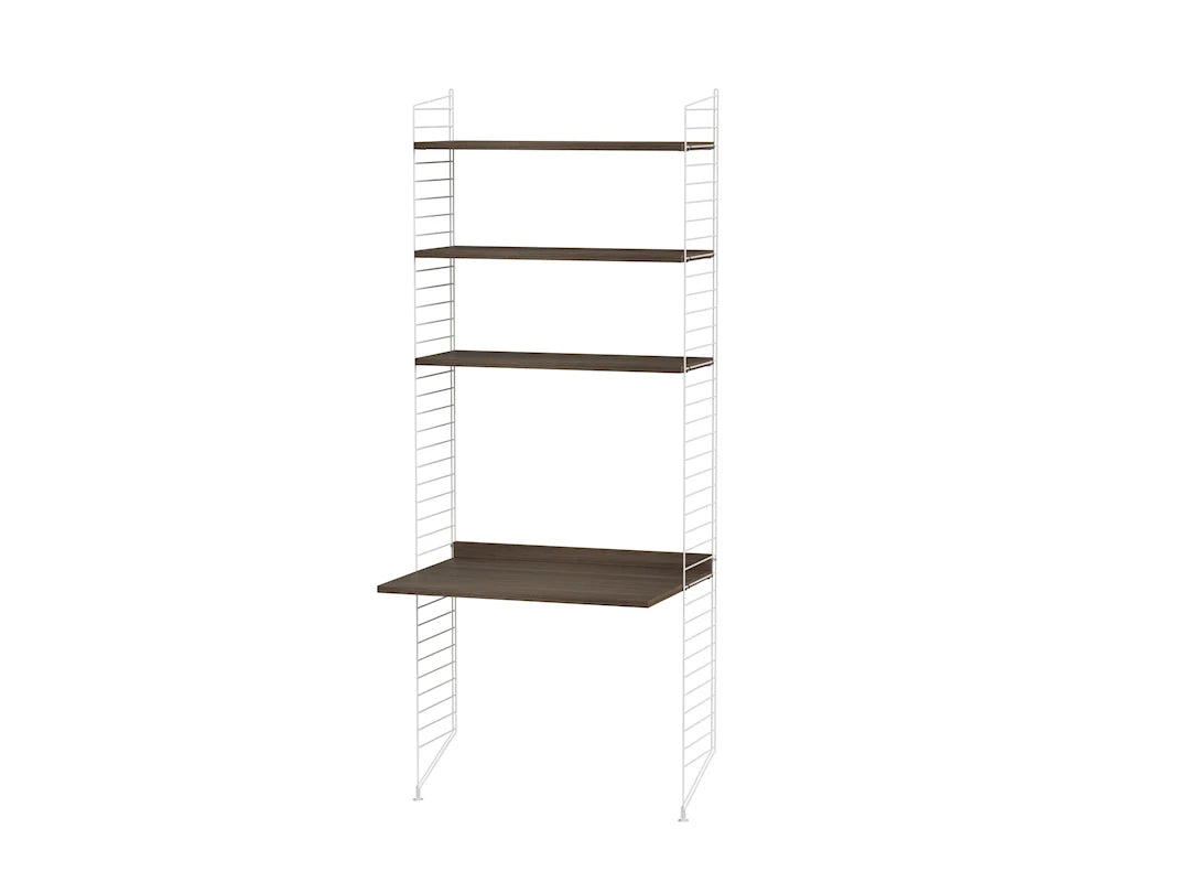 Børneværelse, bundle C fra String Furniture - Hvid - valnød - Jacobsen Plus