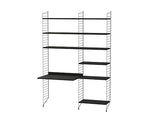 Børneværelse, bundle D fra String Furniture - Sort - sort ask - Jacobsen Plus