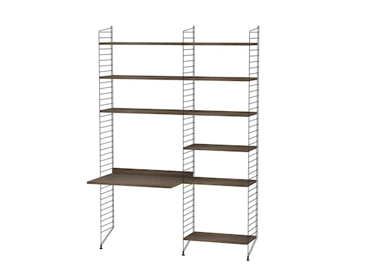 Børneværelse, bundle D fra String Furniture - Sort - valnød - Jacobsen Plus