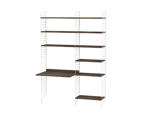 Børneværelse, bundle D fra String Furniture - Hvid - valnød - Jacobsen Plus