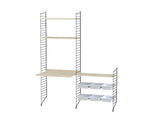 Børneværelse, bundle E fra String Furniture - Sort - ask - Jacobsen Plus