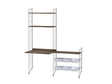 Børneværelse, bundle E fra String Furniture - Sort - valnød - Jacobsen Plus