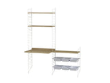 Børneværelse, bundle E fra String Furniture - Hvid - eg - Jacobsen Plus