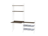 Børneværelse, bundle E fra String Furniture - Hvid - valnød - Jacobsen Plus