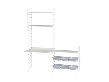 Kinderzimmer, Bundle E von String Furniture - Weiß - weiß - Jacobsen Plus