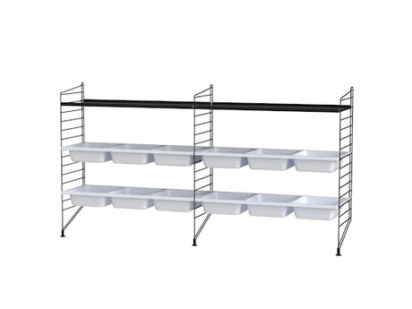 Kinderzimmer, Bundle F von String Furniture - Schwarz - Schwarz - Jacobsen Plus