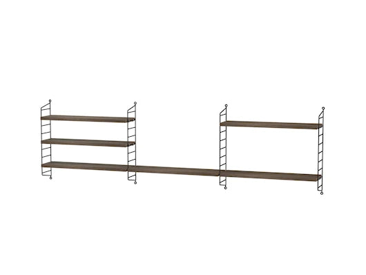 Børneværelse, bundle H fra String Furniture - Sort - valnød - Jacobsen Plus