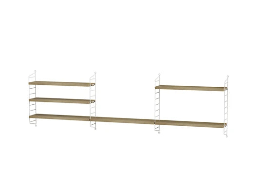 Børneværelse, bundle H fra String Furniture - Hvid - eg - Jacobsen Plus