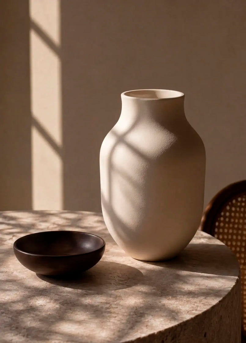 Kähler - Studio Omaggio Vase, sand - 2 - Jacobsen Plus
