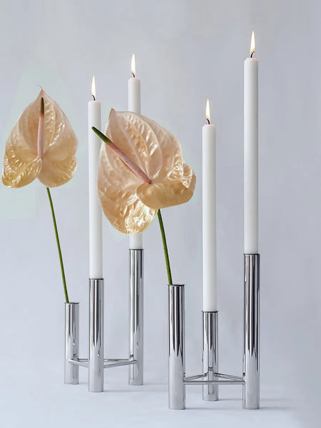 VISTA Vase und Kerzenständer, poliertem Stahl von Kay Bojesen - 3 - Jacobsen Plus